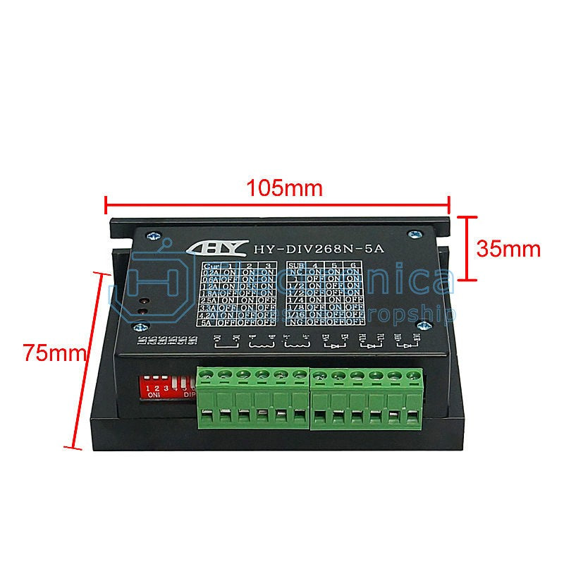 HY-DIV268N-5A Two-Phase Hybrid Stepper Motor Driver - I Found Tech Chinese Warehouse Import
