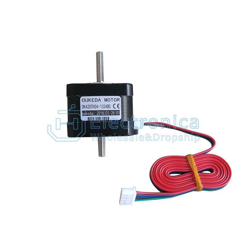 42BYGH34 Nema17 0.32Nm 1.8Degrees Double Shaft 42 Stepper Motor - I Found Tech Chinese Warehouse Import