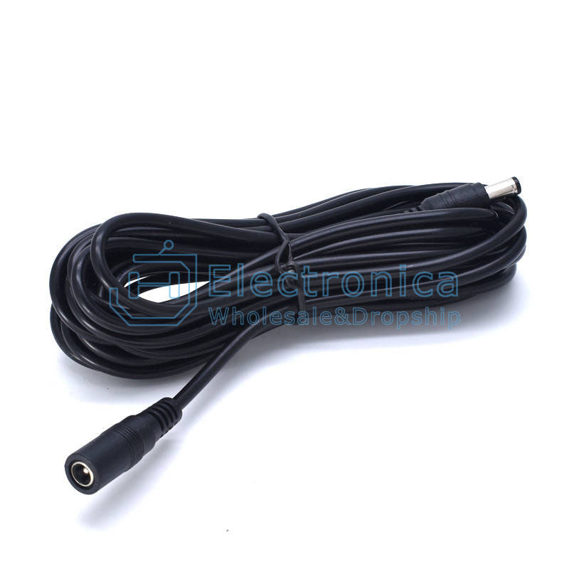 5.5x2.1mm DC Male to Female Plug Connectors Power Extension Cable - I Found Tech Chinese Warehouse Import - 0.3m
