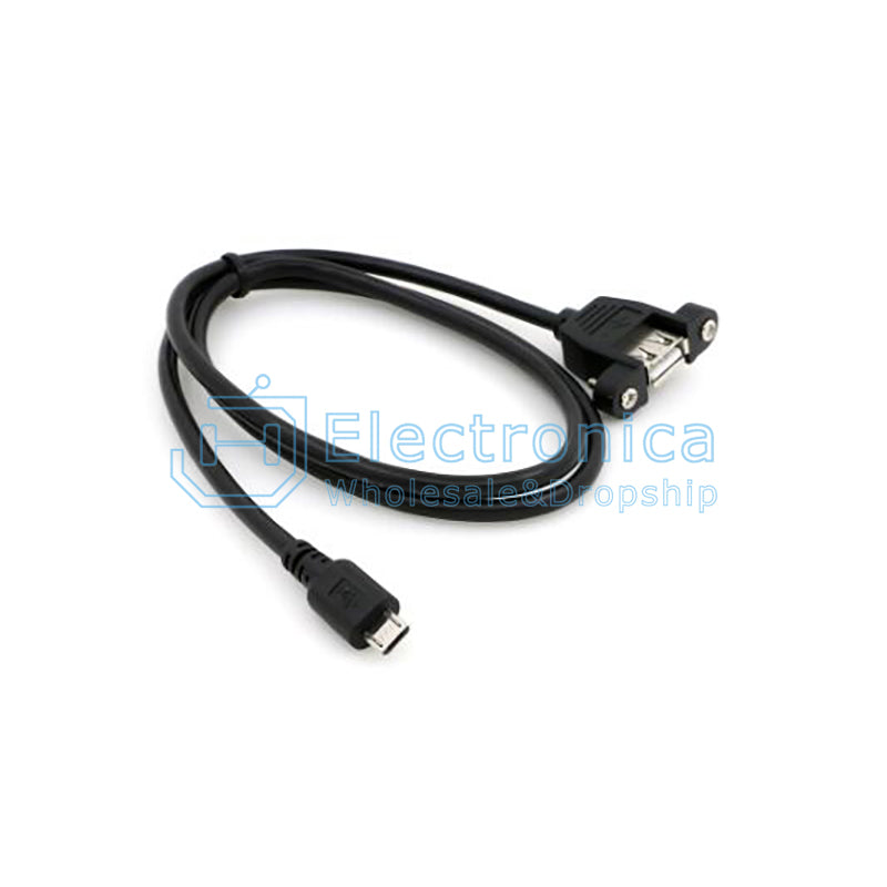 Micro to USB 2.0 Female Cable with Screw - I Found Tech Chinese Warehouse Import - Option 17021;35358