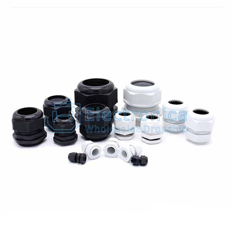 PG7-PG48 Waterproof Nylon Plastic Cable Gland Connector Black / White - I Found Tech Chinese Warehouse Import - black PG11