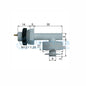 Liquid Water Level Sensor White PP Right Angle Float Switch