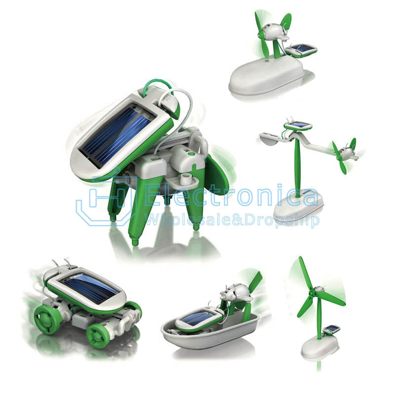 DIY 6 in 1 Solar Robot Kit - I Found Tech Chinese Warehouse Import - Bag package