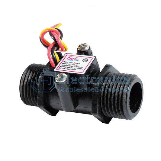 YF-S201C Water Flow Meter Flowmeter Hall Flow Sensor - I Found Tech Chinese Warehouse Import - Black