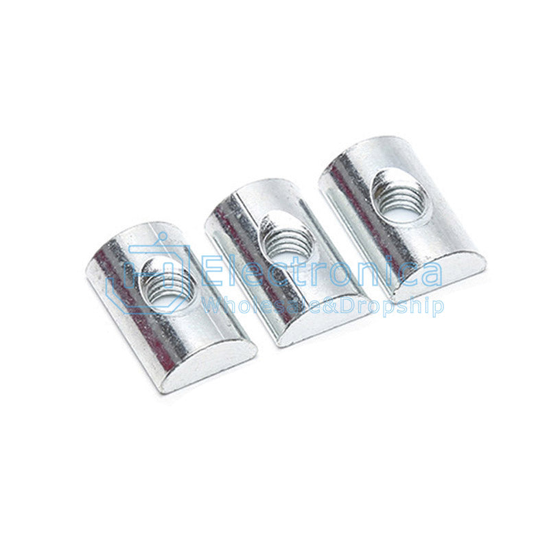 3030/4040 M4/M5/M6/M8 National Standard Half Round Flat Head Rectangular Nut - I Found Tech Chinese Warehouse Import - 30-M4