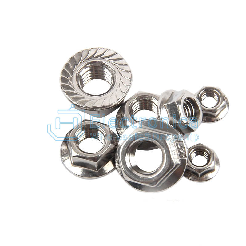 M3/M4/M5/M6/M8/M10/M12/M20 304 Hexagon Flange Nut - I Found Tech Chinese Warehouse Import - 304 stainless steel M10