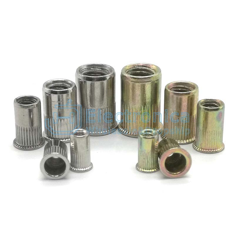 M3/M4/M5/M6/M8/M10/M12 Small Countersunk Rivet Nut - I Found Tech Chinese Warehouse Import - M10 blue white zinc 10pcs