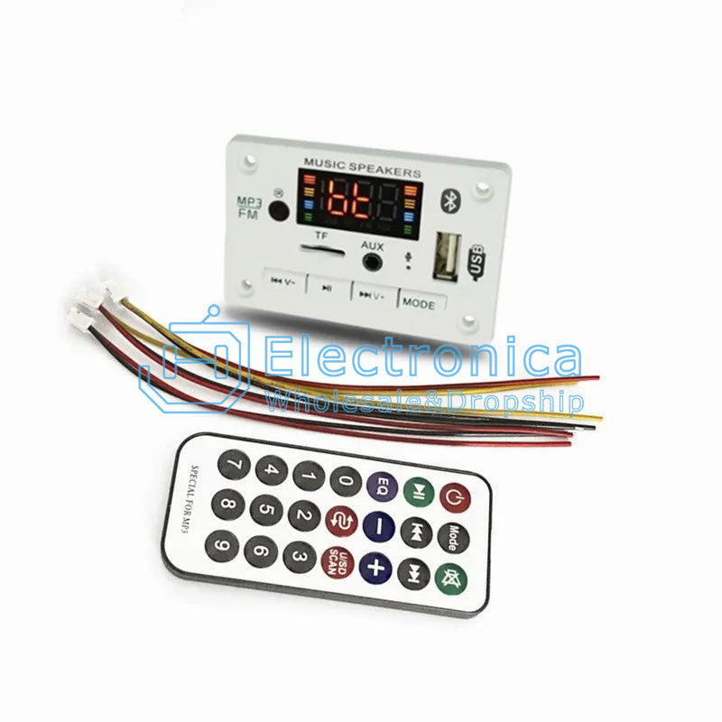 DC 5V/12V MP3 Decoder - I Found Tech Chinese Warehouse Import - 12V Black