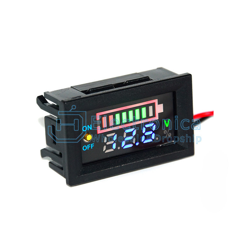 Voltage and Electricity Dual Display Meter - I Found Tech Chinese Warehouse Import - 100V(red display)