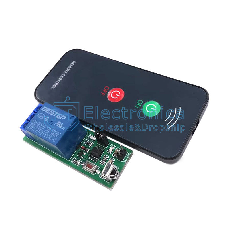 DC5V 1 Channel Infrared Remote Control Relay Module - I Found Tech Chinese Warehouse Import