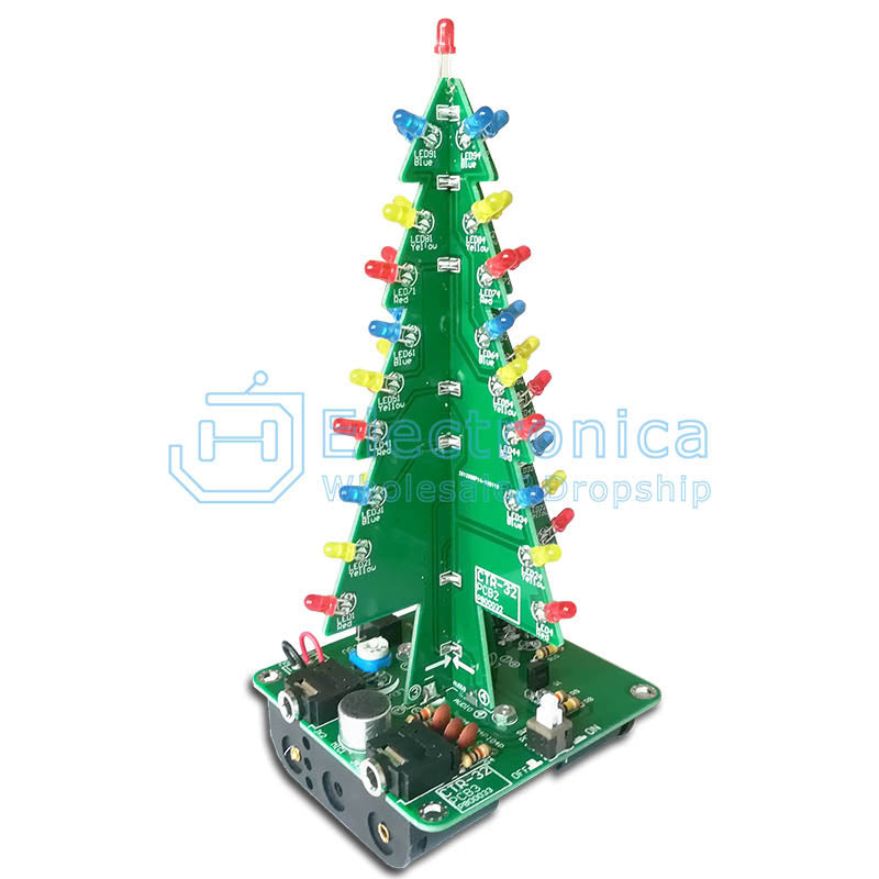 Audio Spectrum Light Voice-activated Christmas Tree DIY Kit - I Found Tech Chinese Warehouse Import - DIY parts