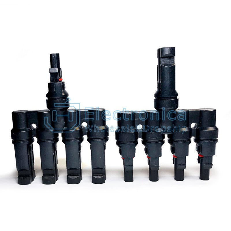 MC4.0 T-shaped 5-Way 50A Photovoltaic Connector - I Found Tech Chinese Warehouse Import - T-shaped 5-Way(Male/Female 1 Pair)