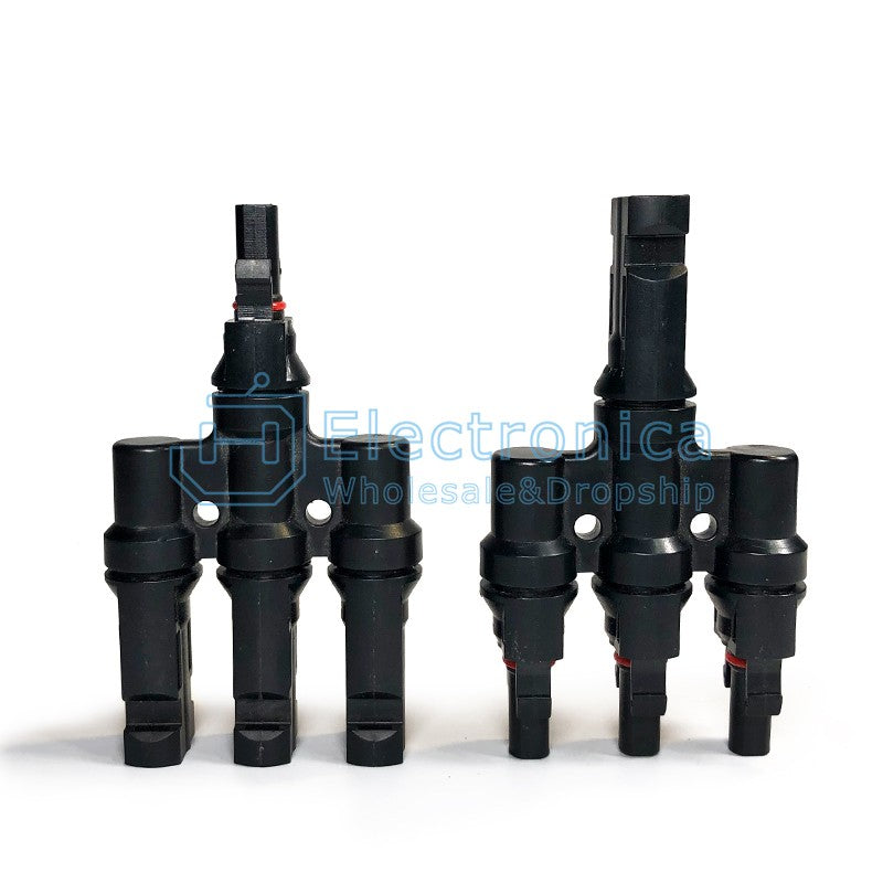 MC4.0 T-shaped 4-Way 50A Photovoltaic Connector - I Found Tech Chinese Warehouse Import - T-shaped 4-Way 50A (Male/Female...