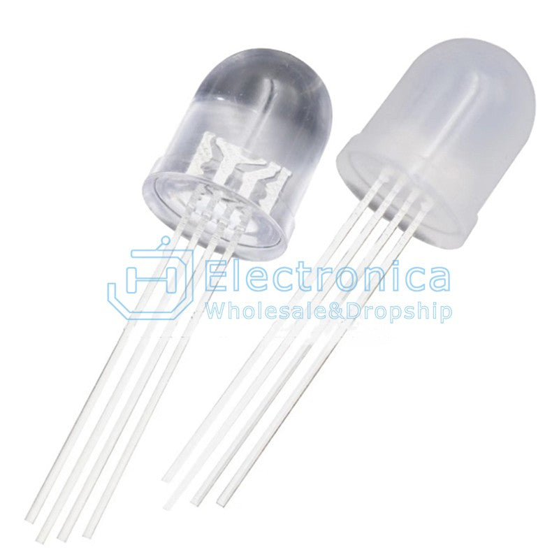 F10 10mm Round Head Full Color RGB Light - I Found Tech Chinese Warehouse Import - Option 38626;38629;38631