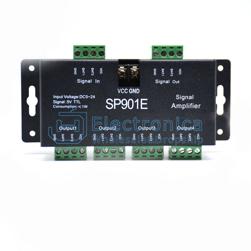 4 Channel SP901E SPI Signal Amplifier for WS2811/2812B/1903 LED Strip - I Found Tech Chinese Warehouse Import
