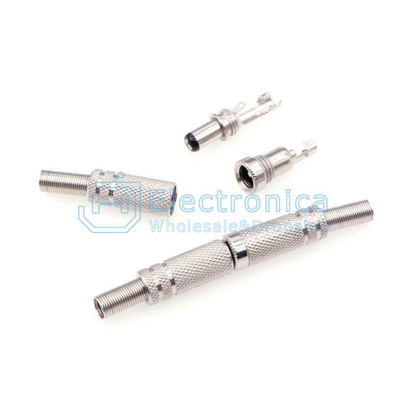 5.5*2.1/5.5*2.5mm Metal DC Male and Female Connector - I Found Tech Chinese Warehouse Import - Female 5.5*2.1(1pc)
