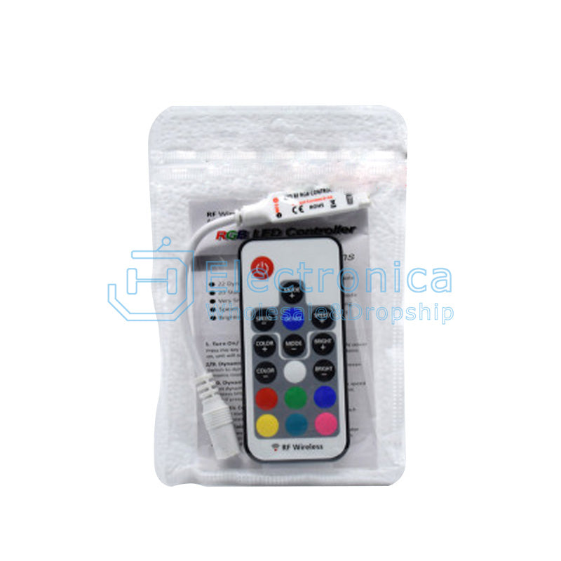 12V RF Wireless 17 Keys RGB Light Strip Mini Controller - I Found Tech Chinese Warehouse Import