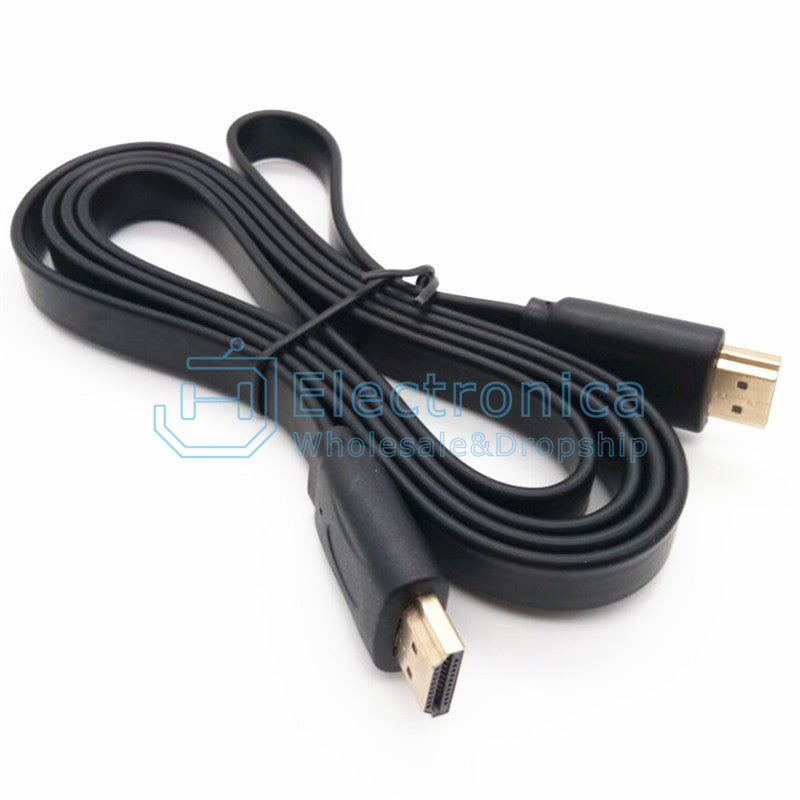 Black HDMI Flat Cable - I Found Tech Chinese Warehouse Import - 1.5m