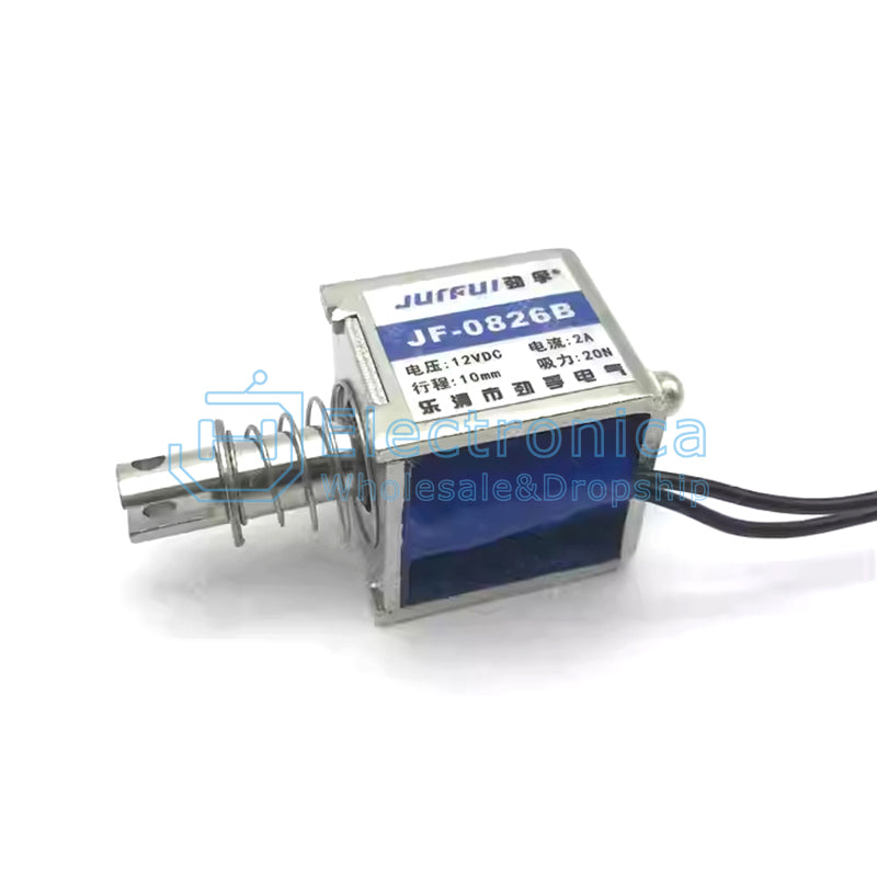 JF-0826B Push-pull DC Electromagnet - I Found Tech Chinese Warehouse Import - 12V