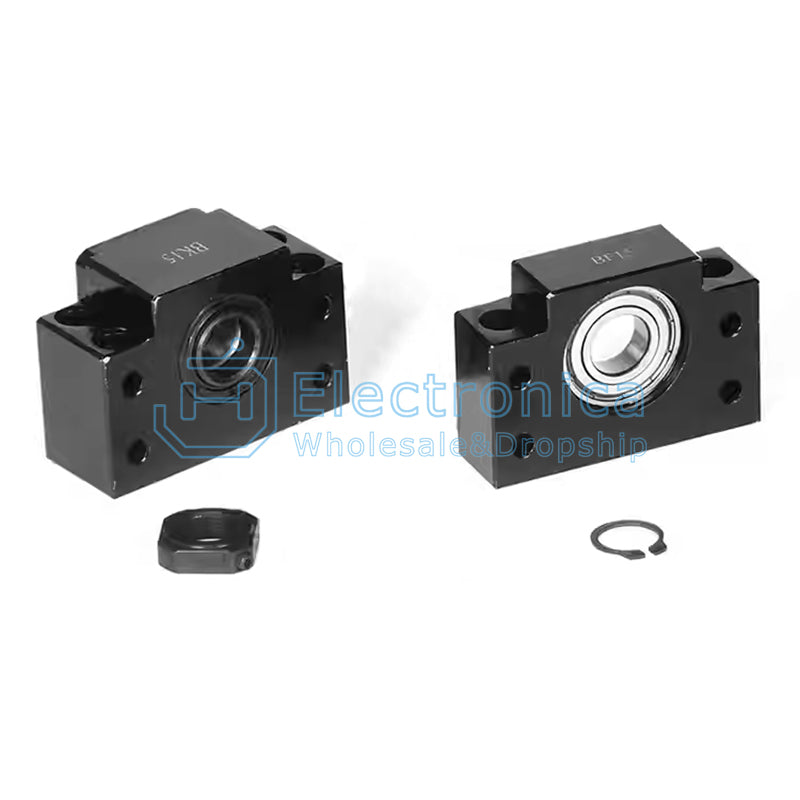 BK/BF Ball Screw Bearing Block - I Found Tech Chinese Warehouse Import - BF10(Inner Hole 8,with Circli)