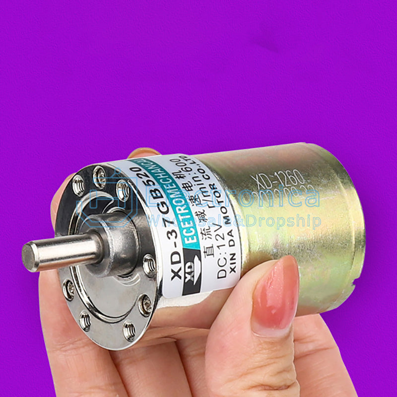 6/12/24V 37GB520 DC Gear Motor - I Found Tech Chinese Warehouse Import - Option 41018;41031;41035