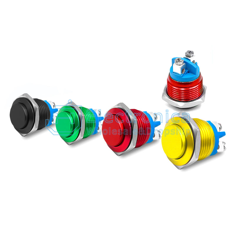 16/19/22mm Self-reset Metal Push Button Switch - I Found Tech Chinese Warehouse Import - Option 40970;40973;40980