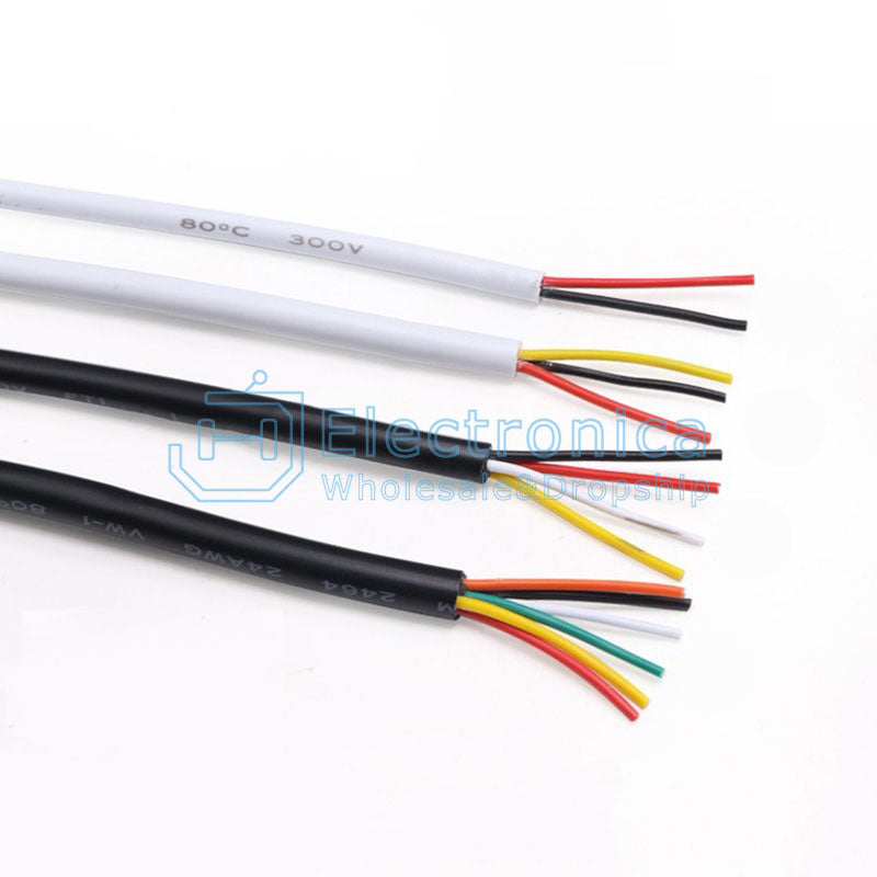2464-24AWG Multi-core Sheathed Power Cable - I Found Tech Chinese Warehouse Import - 10 Core Black