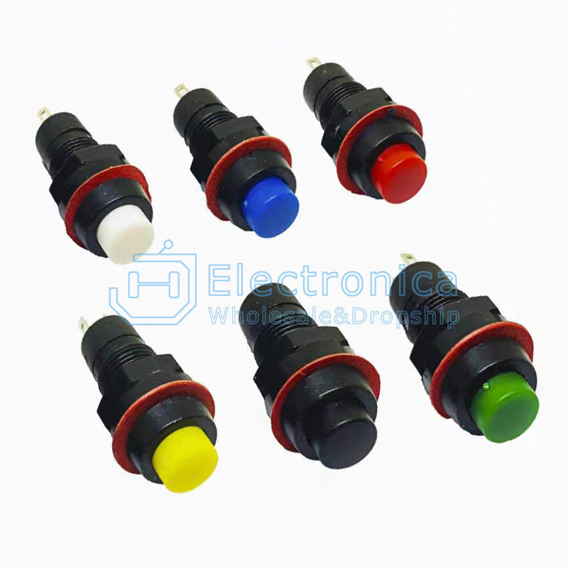 DS-211/DS-213 10mm 2P Round Push Button Switch - I Found Tech Chinese Warehouse Import - Option 17422;41856