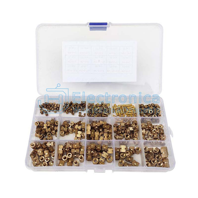 360pcs/Box M2/3/4/5 Brass Insert Knurl Nut - I Found Tech Chinese Warehouse Import