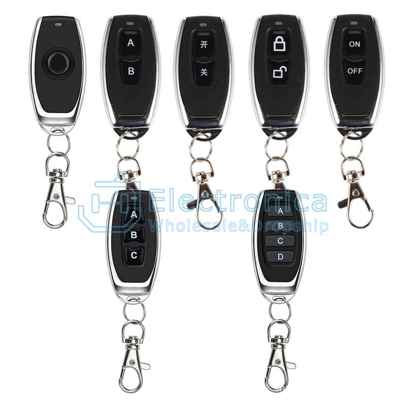 433MHz 1/2/3/4 Keys Wireless Remote Control - I Found Tech Chinese Warehouse Import - 2 Keys AB Type