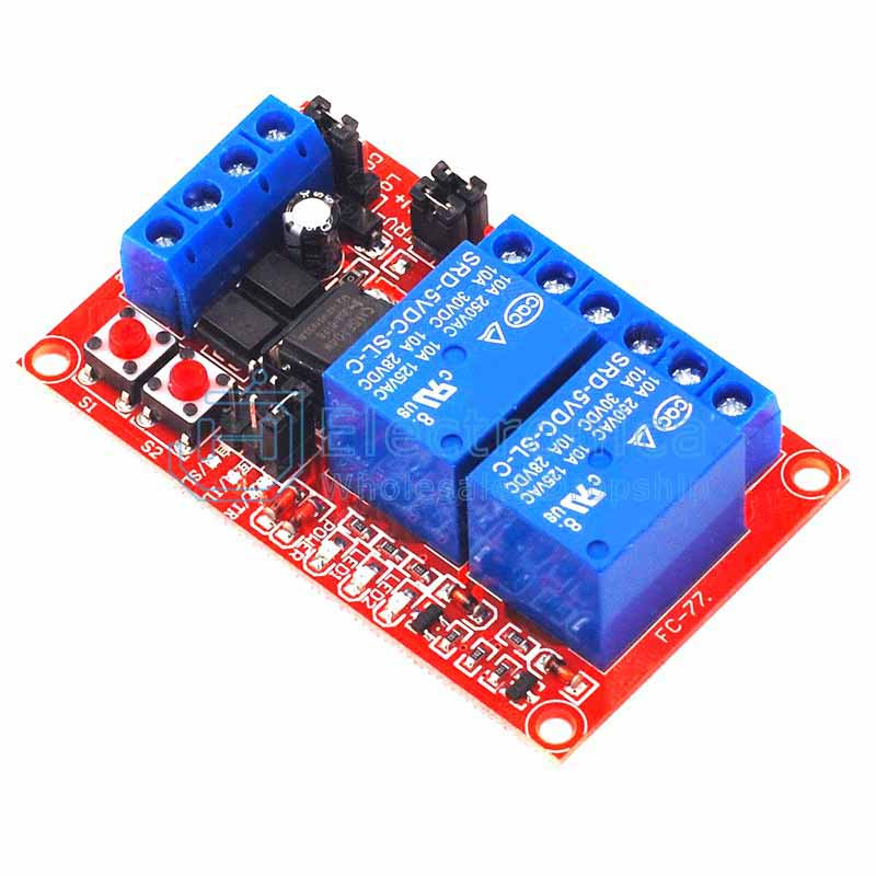 5V 12V 24V 2 Channel High and Low Level Trigger Relay Module - I Found Tech Chinese Warehouse Import - 12V