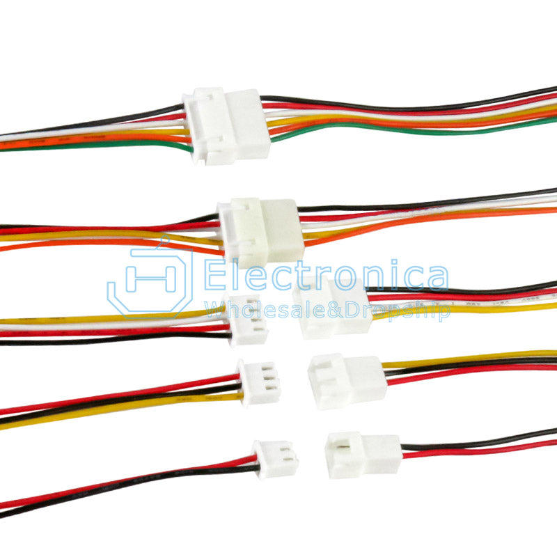 Single head XH2.54mm 2/3/4/5/6/7/8/9/10P Red/Black/ColorTerminal Wire - I Found Tech Chinese Warehouse Import - 10P Male...