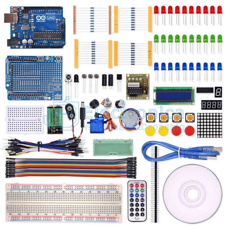 UNO R3 Starter Kit With LED Breadboard Wire - I Found Tech Chinese Warehouse Import - With UNO-R3 with 328P(Made in china...