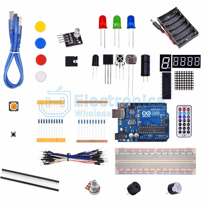 UNO R3 Basic Starter Learning Kit - I Found Tech Chinese Warehouse Import - With UNO-R3 with 328P(Made in china 16u2...