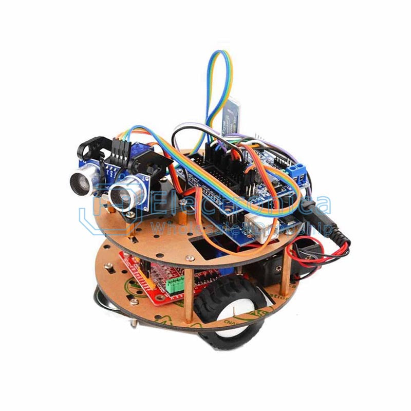 Smart Turtle Robot Car Bluetooth Wireless Control Learning Kit for Arduino Support Tracking/Ultrasonic Obstacle Avoidance...