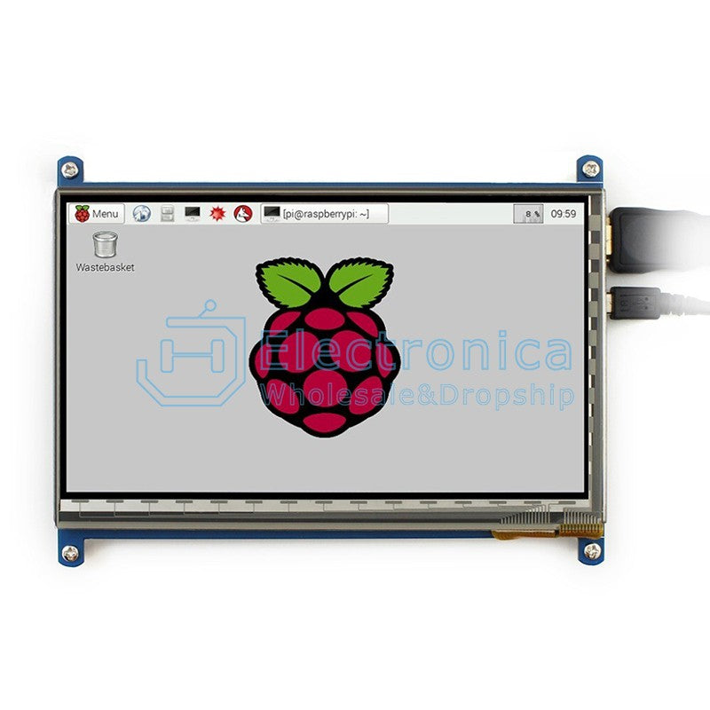 7 inch LCD HDMI Touch Screen Display TFT LCD Panel Module 1024*600 for Banana Pi Raspberry Pi 2 Raspberry Pi 3 Model B /...