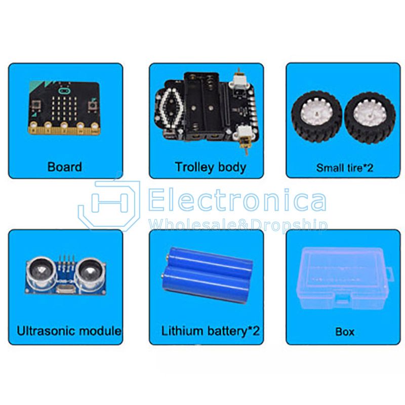 New Graphical Programming Obstacle Avoidance Robot Car Kit for Micro:bit BBC for Kids Education - I Found Tech Chinese...