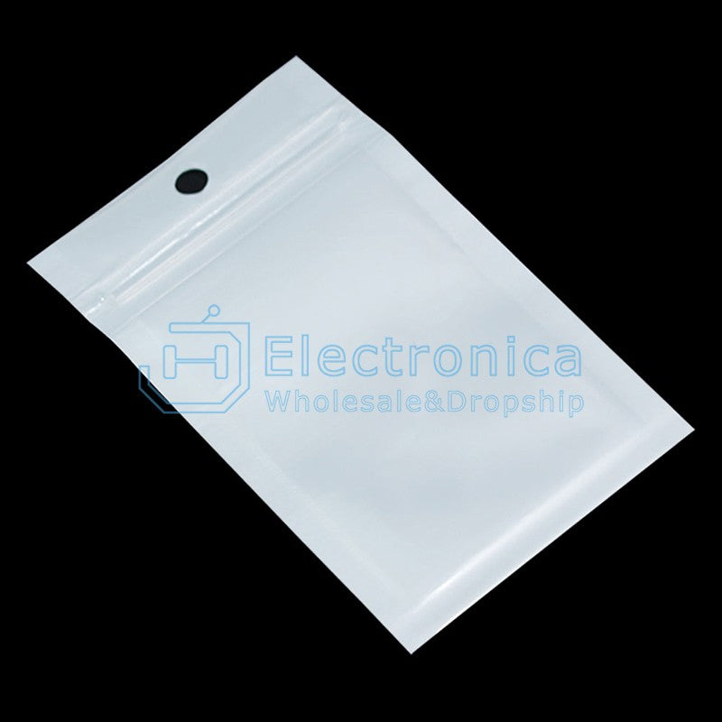 Self-sealing Zipper White Bags - I Found Tech Chinese Warehouse Import - 10*18cm Aircraft hole 100pcs