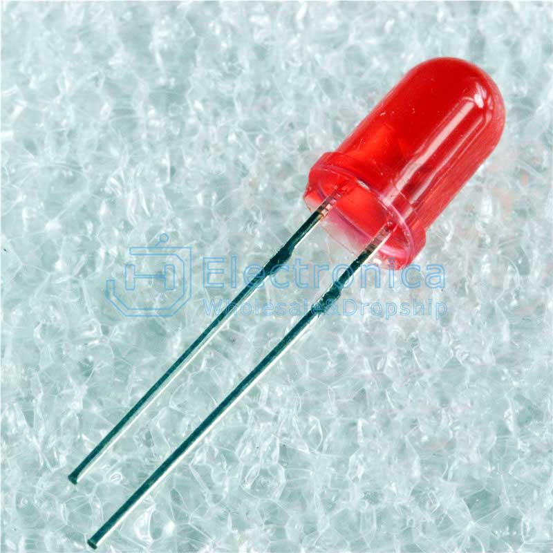 5MM Red with Red Light LED - I Found Tech Chinese Warehouse Import - 100PCS