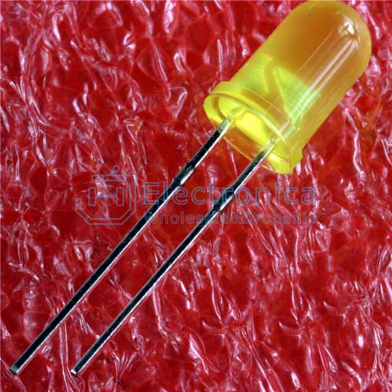 5MM Yellow with Yellow Light LED - I Found Tech Chinese Warehouse Import - 100PCS