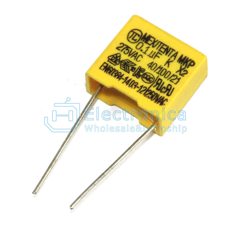 Safety Capacitor 275V 104 0.1UF 15MM 100NF - I Found Tech Chinese Warehouse Import - 10PCS