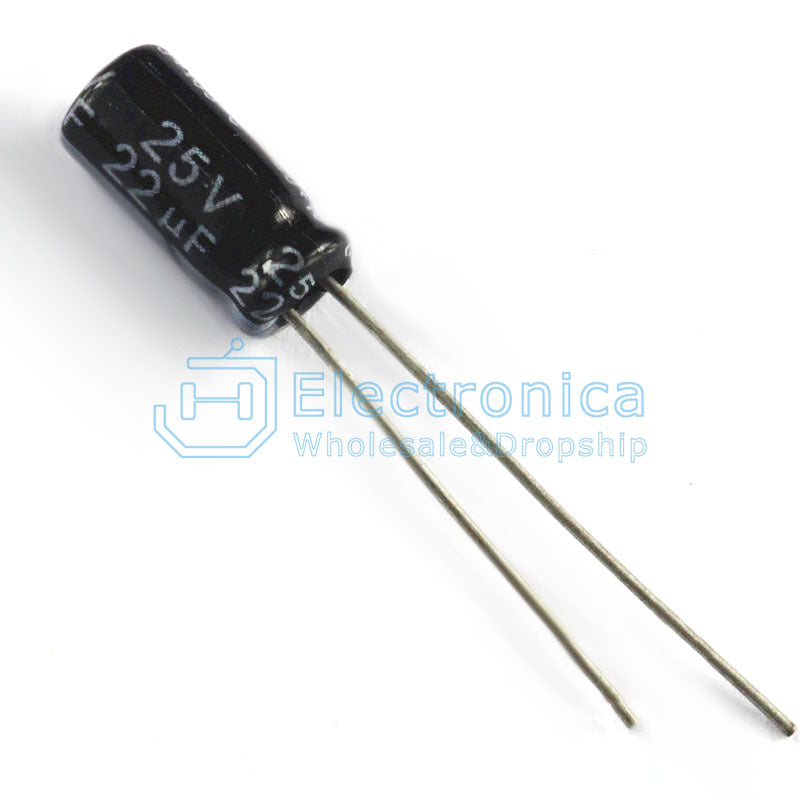Electrolytic Capacitor 25V/22UF 5*11MM - I Found Tech Chinese Warehouse Import - 100PCS