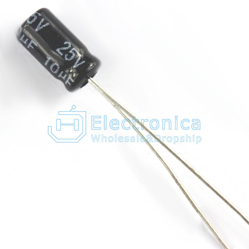 Electrolytic Capacitor 25v/10uf 4*7MM - I Found Tech Chinese Warehouse Import - 100PCS