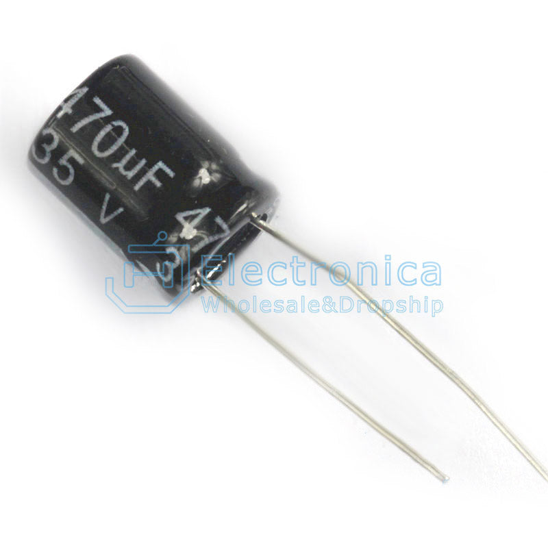 Electrolytic Capacitor 35V/470UF 10*16MM - I Found Tech Chinese Warehouse Import - 10PCS