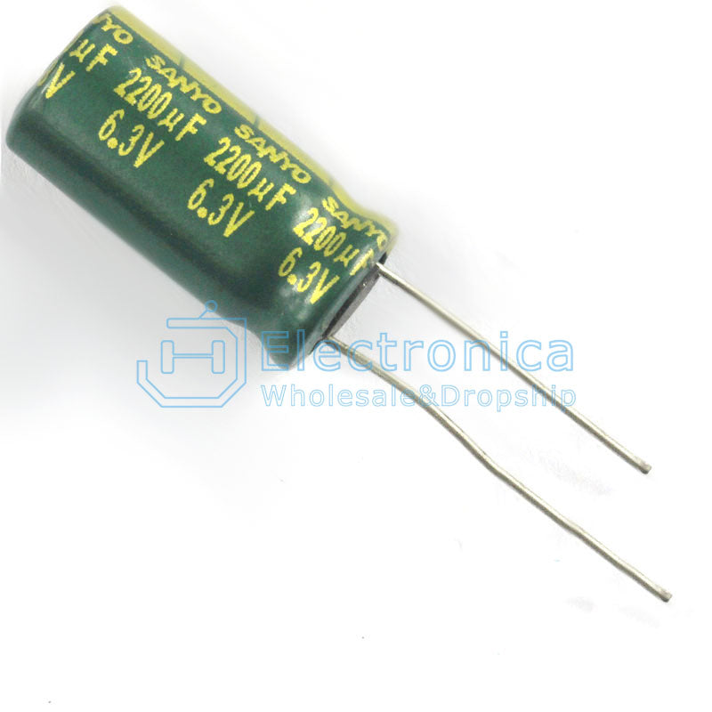 Electrolytic Capacitor 6.3V/2200UF 10*20MM - I Found Tech Chinese Warehouse Import - 10PCS