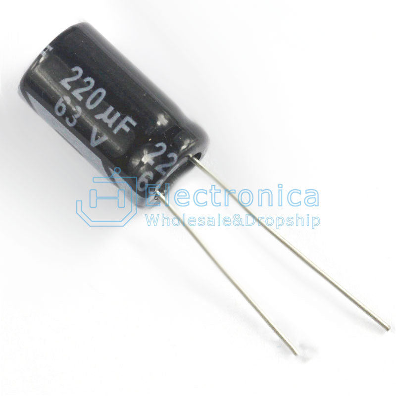 Electrolytic Capacitor 63V220UF 10*16MM - I Found Tech Chinese Warehouse Import - 10PCS