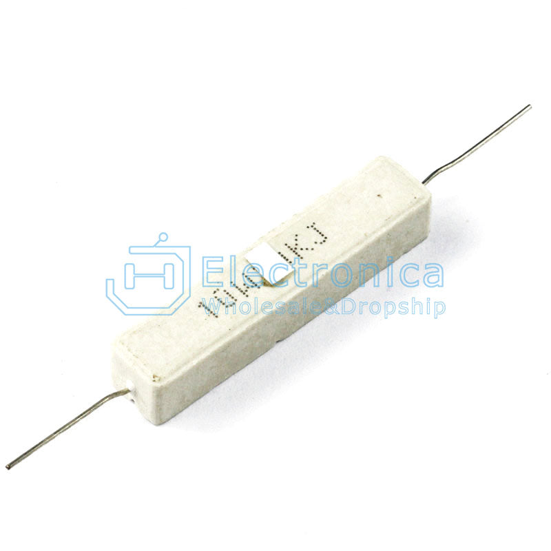 Cement Resistor 10W 1 Ohm 1R 5% - I Found Tech Chinese Warehouse Import - 10PCS